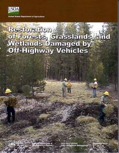 Restoration of Forests, Grasslands, and Wetlands Damaged by Off-Highway Vehicles - Eubanks - Biebighauser-1 Book Cover Front